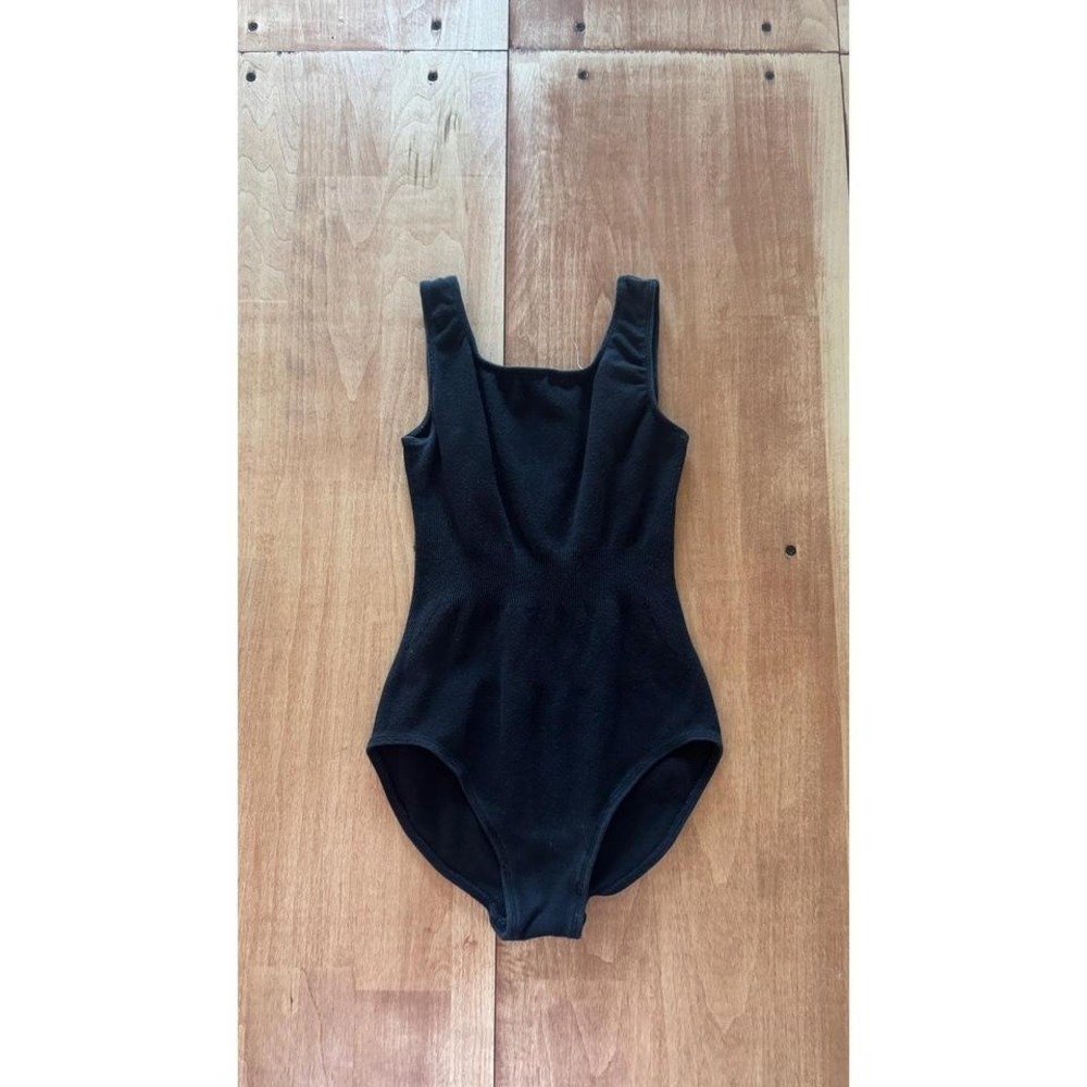 Revolution Dancewear‎ Kids Black Cotton Blend Sleeveless Leotard Child Large